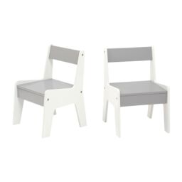 Liberty House Toys Bookshelf Table & Chair Set in Light Grey - thumbnail 5