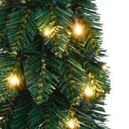Berkfield Home Beautiful Artificial Pre-lit Christmas Tree with 45 LEDs 90 cm in Green - thumbnail 7