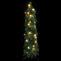 Berkfield Home Beautiful Artificial Pre-lit Christmas Tree with 45 LEDs 90 cm in Green - thumbnail 3