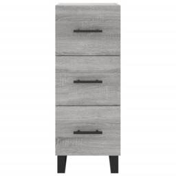 Berkfield Home Sideboard Grey Sonoma 34.5x34x90 cm Engineered Wood - thumbnail 6