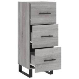 Berkfield Home Sideboard Grey Sonoma 34.5x34x90 cm Engineered Wood - thumbnail 5