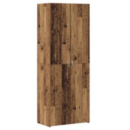 Berkfield Home Highboard Old Wood 70x42.5x185 cm Engineered Wood in Brown - thumbnail 2
