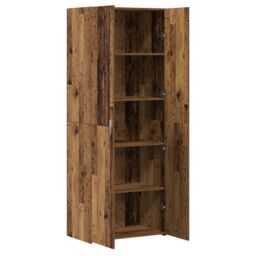 Berkfield Home Highboard Old Wood 70x42.5x185 cm Engineered Wood in Brown - thumbnail 5
