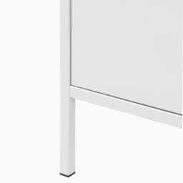 Wyld and Coco Light Grey Powder-Coated Steel Office Cabinet with 5 Shelves - thumbnail 8