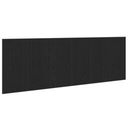 Berkfield Home Black Oak Wall Headboard 240x1.5x80 cm Made from Engineered Wood - thumbnail 2