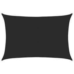 Berkfield Home Sunshade Sail 160 g/m¬≤ Black 5x7 m HDPE - thumbnail 3