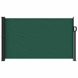 Berkfield Home Retractable Side Awning Dark Green 117x300 cm - thumbnail 1