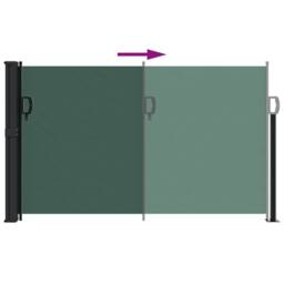 Berkfield Home Retractable Side Awning Dark Green 117x300 cm - thumbnail 5