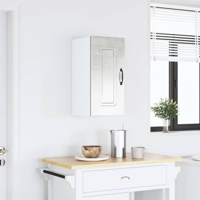 Berkfield Home Kitchen Wall Cabinet Kalmar Concrete Grey Engineered Wood - image 1
