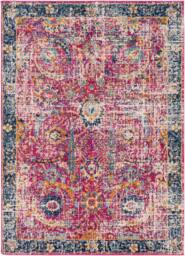 Livabliss Harput-Vintage Blue Beige Grey Burgundy Traditional Boho Living Rug - Size: 200 cm x 275 cm - thumbnail 2