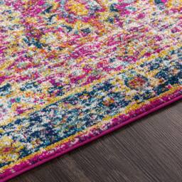 Livabliss Harput-Vintage Blue Beige Grey Burgundy Traditional Boho Living Rug - Size: 200 cm x 275 cm - thumbnail 8