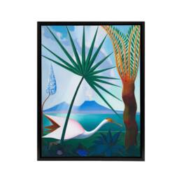 "Artery8 Joseph Stella Neapolitan Song Bay of Naples Framed Canvas Art Print - Size: W12"" x H16""" - thumbnail 1