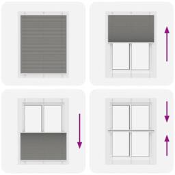 Berkfield Home Pleated Blind Anthracite 105x150 cm Fabric Width 104.4 cm Polyester in Dark Grey - thumbnail 7