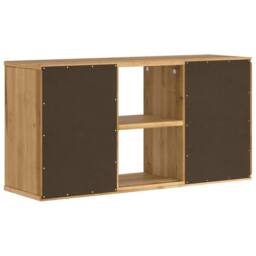 Berkfield Home TV Cabinet ODDA 79x24x40 cm Solid Wood Pine in Brown - Size: 79 x 24 x 40 cm - thumbnail 8