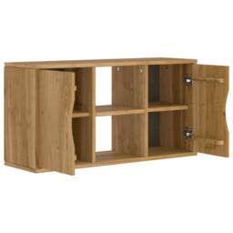 Berkfield Home TV Cabinet ODDA 79x24x40 cm Solid Wood Pine in Brown - Size: 79 x 24 x 40 cm - thumbnail 5