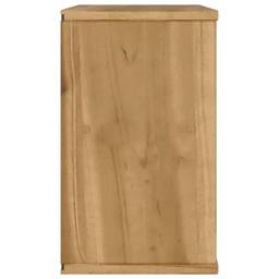 Berkfield Home TV Cabinet ODDA 79x24x40 cm Solid Wood Pine in Brown - Size: 79 x 24 x 40 cm - thumbnail 7