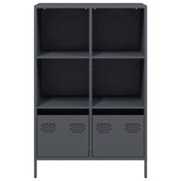 Berkfield Home Highboard¬†Anthracite 68x39x103.5 cm Steel in Black - thumbnail 5