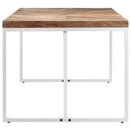 Berkfield Home Dining Table 180x90x76 cm Solid Acacia & Mango Wood in Brown - Size: 180 x 90 x 76 cm - thumbnail 3