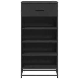 Berkfield Home Shoe Rack Black 48x38x97.5 cm Engineered Wood - thumbnail 4