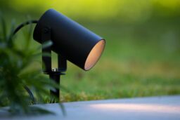 Lucide 'TAYLOR' Dimmable Outdoor Tiltable Spike Garden Spotlight 1xGU10 in Black - thumbnail 2