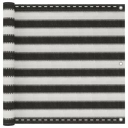 Berkfield Home Balcony Screen HDPE 90x500 cm Anthracite & White in Black - thumbnail 1