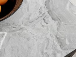 FurnitureboxUK Carson Square White Marble Effect Dining Table with Black Legs - thumbnail 3