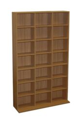 Pigeon Hole - 588 Cd / 378 Dvd Blu-ray Media Storage Unit - Oak