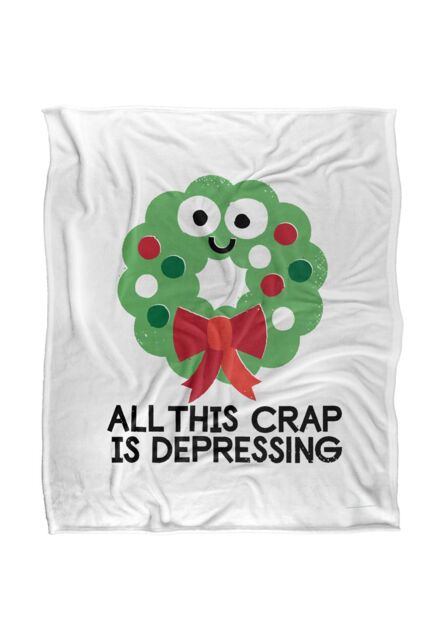 David Olenick Hoho Hopeless Silky Touch Super Soft Throw Blanket 152 X 127 cm in White - image 1