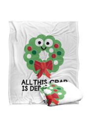 David Olenick Hoho Hopeless Silky Touch Super Soft Throw Blanket 152 X 127 cm in White - thumbnail 2