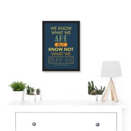 Artery8 Shakespeare Hamlet Act Four Typography Phrase Prose A4 Artwork Framed Wall Art Print in Black - thumbnail 2