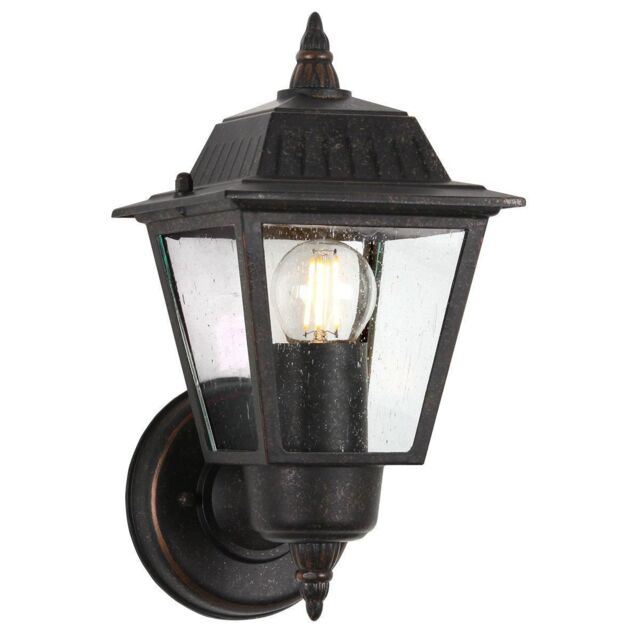 Netlighting Highnam 1 Light Outdoor Wall Lantern Light Bronze IP44 E27 - image 1