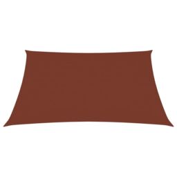 Berkfield Home Sunshade Sail Oxford Fabric Rectangular 4x5 m Terracotta in Orange - thumbnail 2