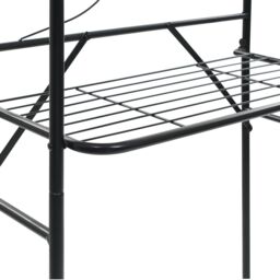 Berkfield Home Toilet Rack Black 60x33x174 cm - Size: 60 x 33 x 174 cm - thumbnail 6