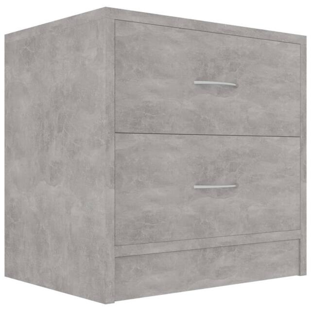 Berkfield Home Bedside Cabinet Concrete Grey 40x30x40 cm Engineered Wood - Size: 40 x 30 x 40 cm - image 1
