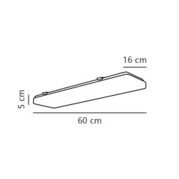Nordlux Modern Indoor Batten Light Fitting White Plastic Intergrated LED 25, 000hrs - Mains Powered, IP20 - thumbnail 5
