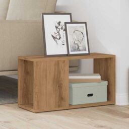 Berkfield Home TV Cabinet Artisian Oak 60x24x32cm Engineered Wood in Brown - Size: 60 x 24 x 32 cm - thumbnail 3