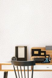 Hoopla Walls Dancing Polka 10m Matt Wallpaper in Natural