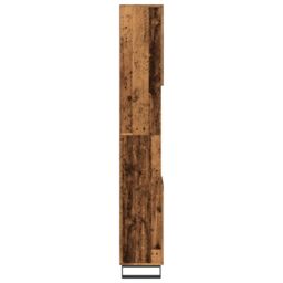 Berkfield Home Bathroom Cabinet Old Wood 30x30x190 cm Engineered Wood in Brown - Size: 30 x 30 x 190 cm - thumbnail 5