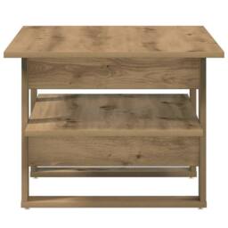 Berkfield Home Decorative Coffee Table Artisan Oak 102x55x42 cm Engineered Wood in Brown - Size: 102 x 55 x 42 cm - thumbnail 5