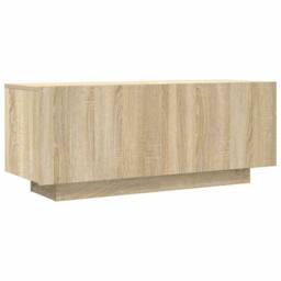Berkfield Home TV Cabinet Sonoma Oak 100x35x40 cm Engineered Wood in Light Tan - Size: 100 x 35 x 40 cm