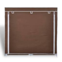 Berkfield Home Unviewable Fabric Shoe Cabinet with Cover 115 x 28 x 110 cm Brown