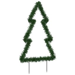 Berkfield Home Green Christmas Light Decoration with Ground Spikes Tree 115 LEDs - thumbnail 7