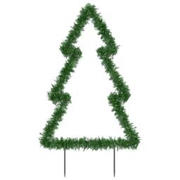 Berkfield Home Green Christmas Light Decoration with Ground Spikes Tree 115 LEDs - thumbnail 5