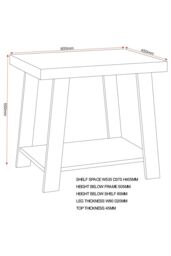 Seconique Eddie Side Table in Light Oak - thumbnail 6