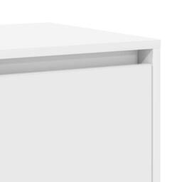 Berkfield Home White Sideboard White Wood 135 x 41 x 75 cm White Sideboard - thumbnail 9