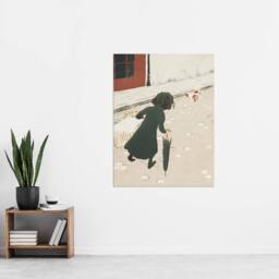 "Artery8 Parisian Life The Little Laundress Bonnard Wall Art Poster Print in Beige - Size: W12"" x H16""" - thumbnail 4