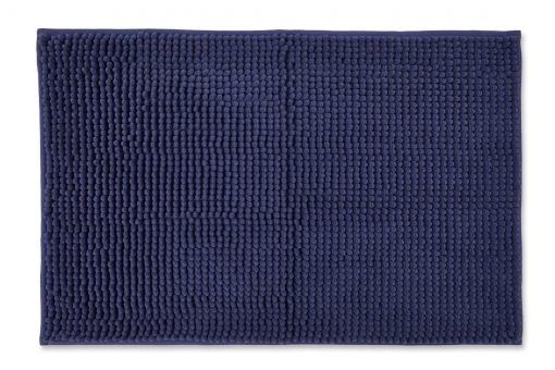 New Edge Blinds Marlow Collection Soft Touch Non-Slip Bathroom Rug in Blue - Size: 45 cm width x 75 cm drop - image 1