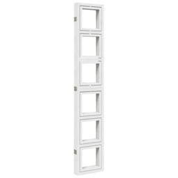 Berkfield Home Room Divider 5 Panels White Solid Wood Paulownia - thumbnail 6