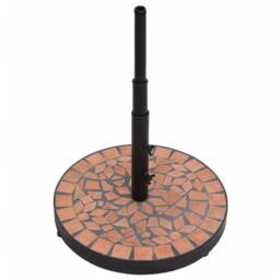 Berkfield Home Parasol Base Terracotta Round 12 kg in Brown - thumbnail 3