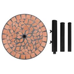 Berkfield Home Parasol Base Terracotta Round 12 kg in Brown - thumbnail 5